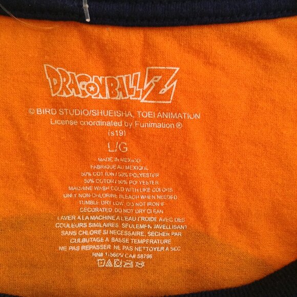 Dragon Ball Z Jersey, "L". 3/4 sleeve, 2019, Collectible Tee, Dudecore, Kidcore - Picture 3 of 4